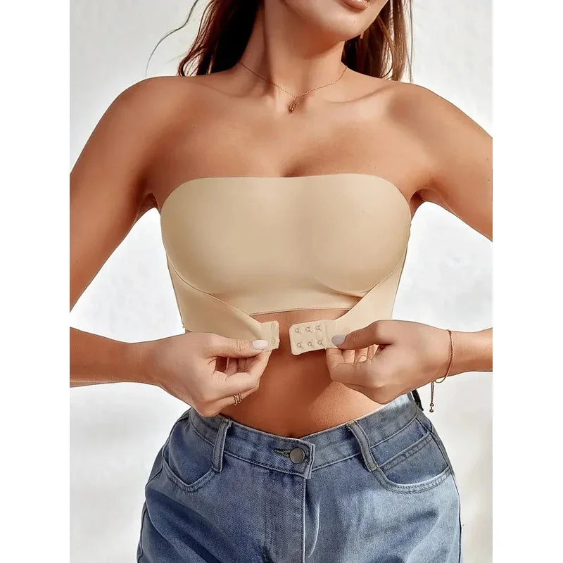 DivineCurve™ Seamless Front-Button Strapless Bra